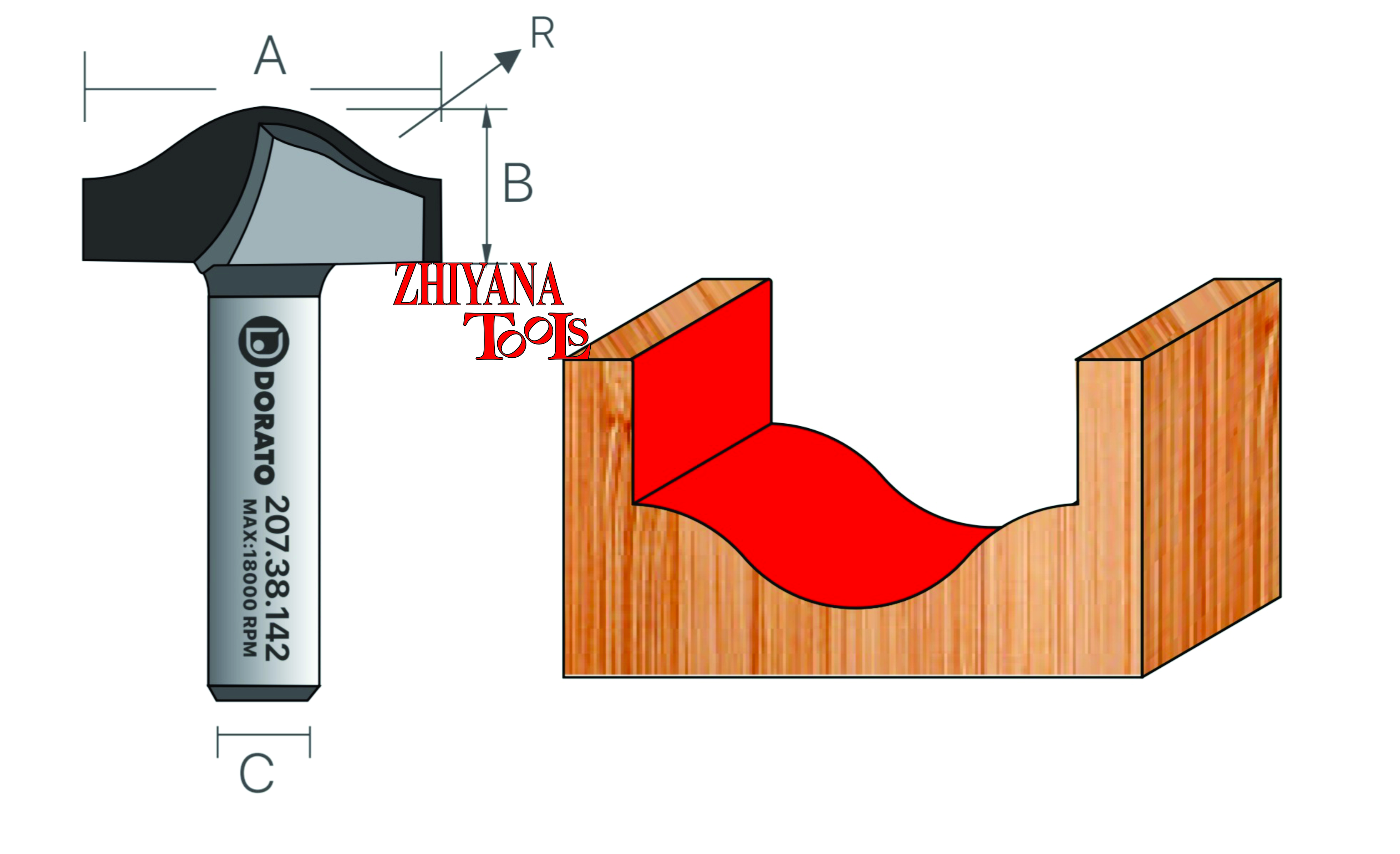 تیغ پروفیل ابرویی 19.1