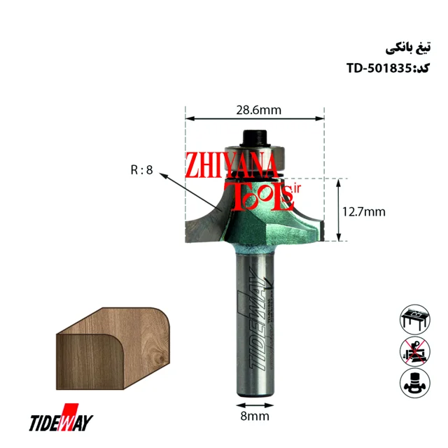 تیغ لبگرد R 8 اور فرز