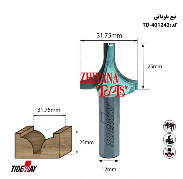 تیغ لبگرد + برش